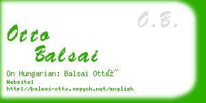 otto balsai business card